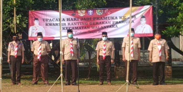 Hut Ke-60 Pramuka, Kwartir Ranting Kecamatan Walantaka Gelar Upacara