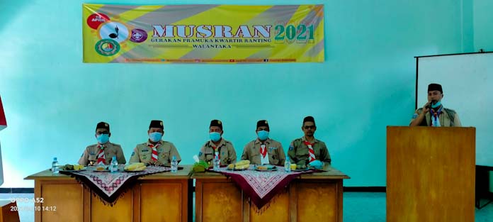 Pramuka Kwartir Ranting kecamatan walantaka menggelar Musran 2021