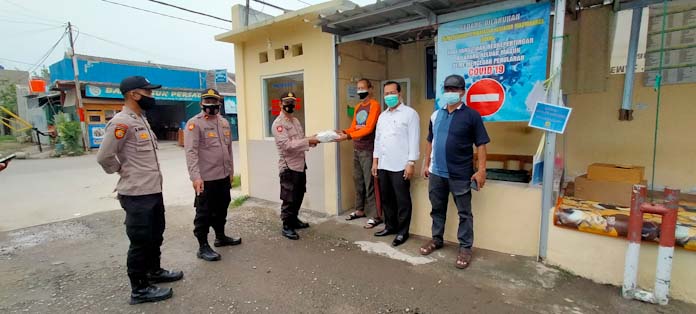 Camat Walantaka Bersama Kapolsek Monitoring Warga Isoman