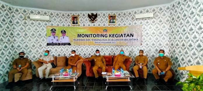 WaliKota Serang Monitoring Kegiatan Pelayanan dan Pembangunan Kecamatan Walantaka