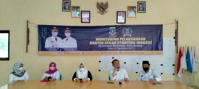 Anggota Komisi V DPRD Provinsi Banten, Monitoring dan Sosialisasi Stunting Di Kecamatan Walantaka