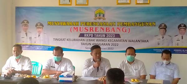 Dalam Menggali Informasi terkait Rencana Pembangunan, Kelurahan Lebakwangi menggelar Musrembang RKPD tahun 2023