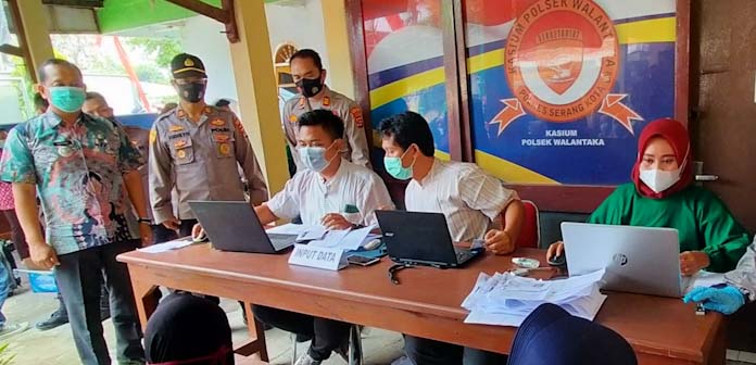 Polsek Walantaka Gelar Gebyar Vaksinasi Tahap Ke-2