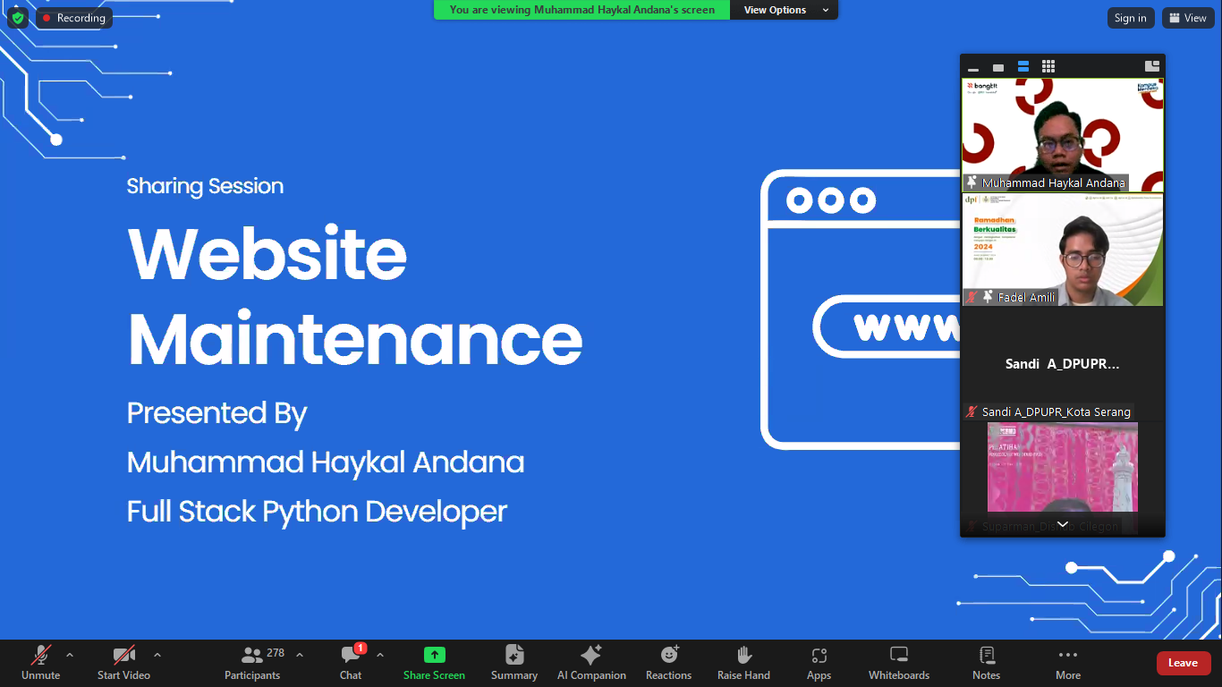 Rapat Pembahasan website