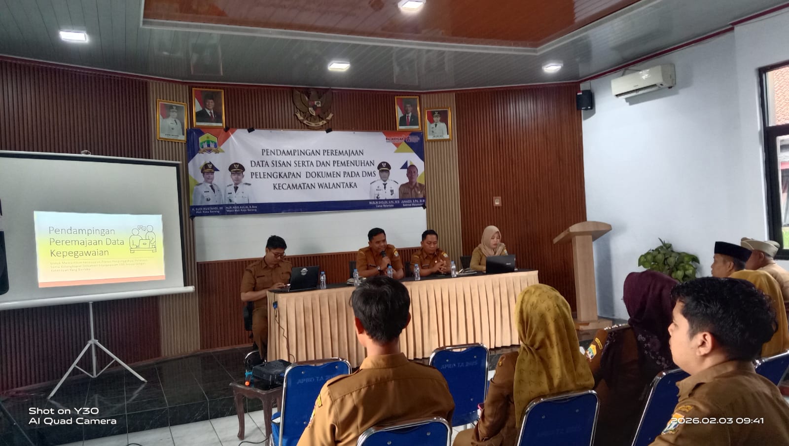 Peremajaan data SISAN dan Pemenuhan Pelengkapan Dokumen Pada DMS Kecamatan Walantaka