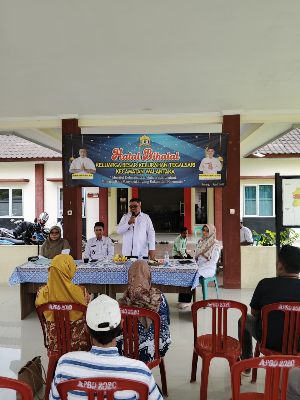 PERERAT SILATURAHMI, Camat Walantaka Hadiri Halal Bihalal di Kelurahan Tegalsari